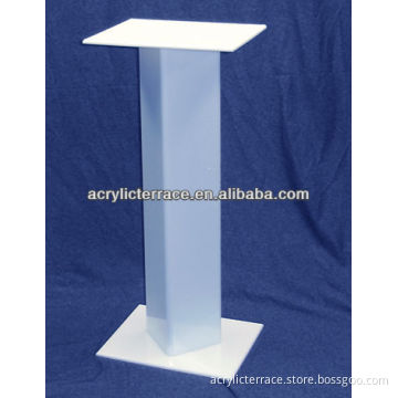 White Color Acrylic pedestal
